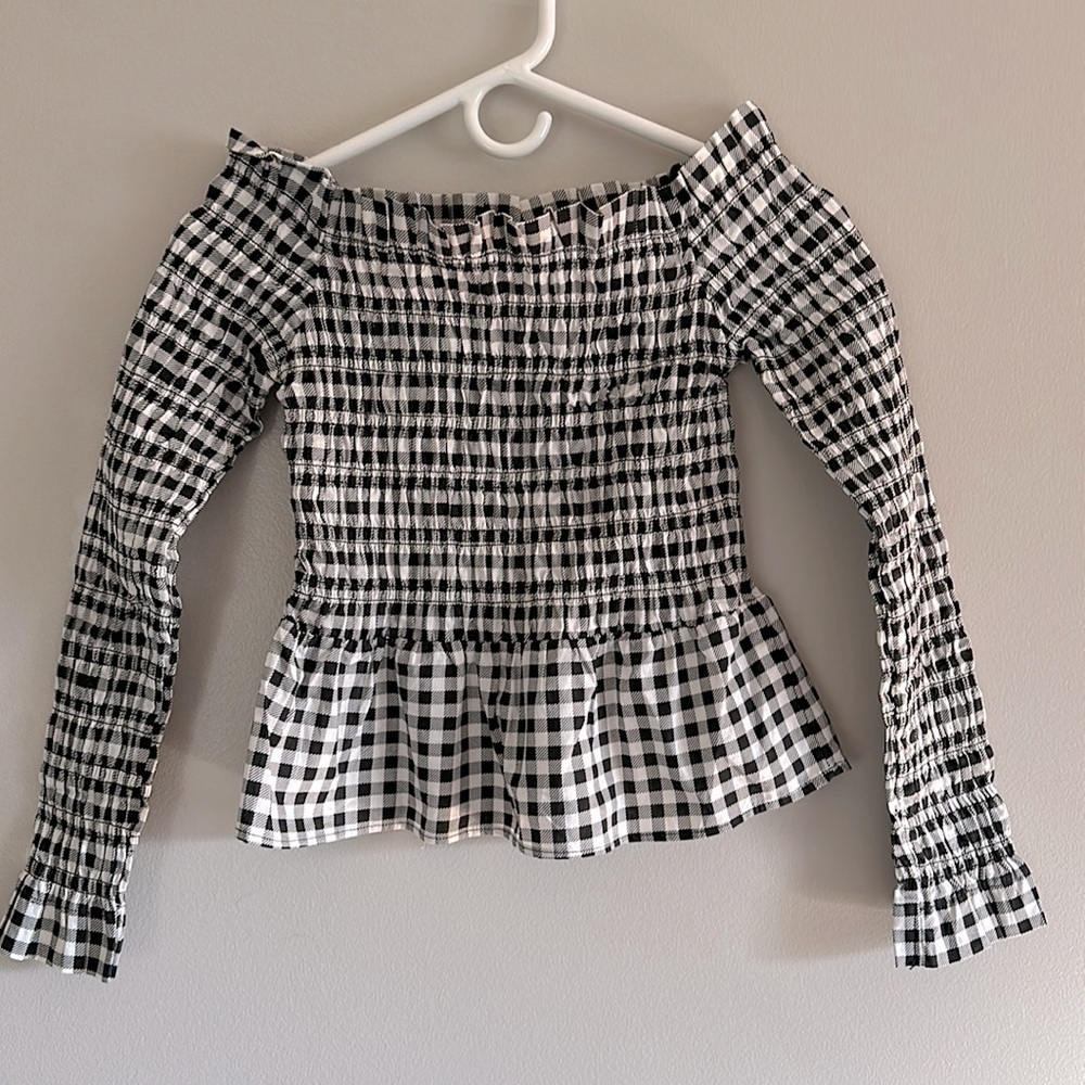 DIVIDED off the shoulder ruffle top
